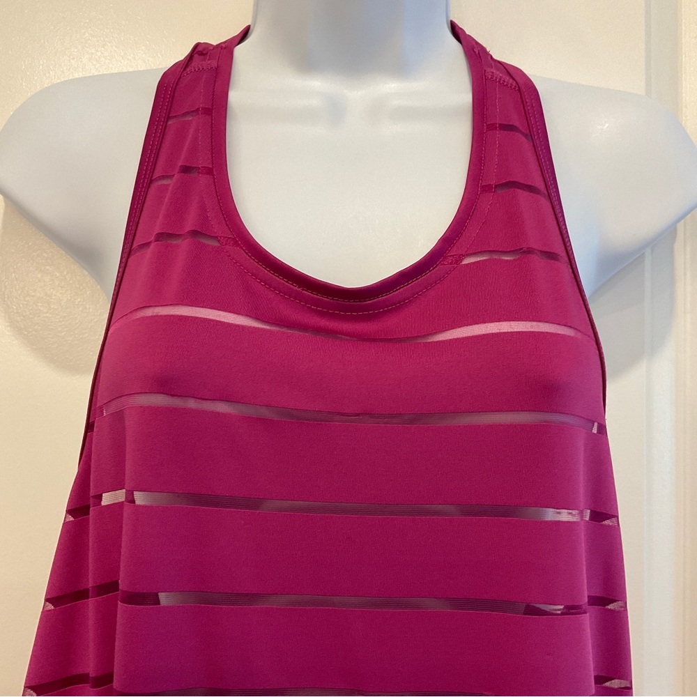 Athletic Works Magenta Racerback Tank (L) - Picture 3 of 9